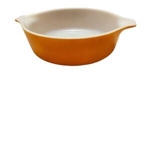 VTG Pyrex Old Orchard Handled Serving Casserole Dish #471,  1 Pint